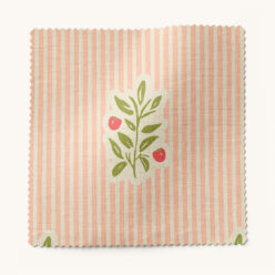 Gray Benko Fabric Collection - Piper Noooo - Colorway: Peach Pink - Swatch