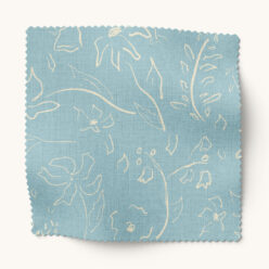 Gray Benko Fabric Collection - Secret Garden - Colorway: Pale Blue - Swatch