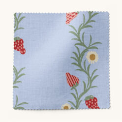 Gray Benko Fabric Collection - Strawberry Fields - Colorway: Periwinkle - Swatch