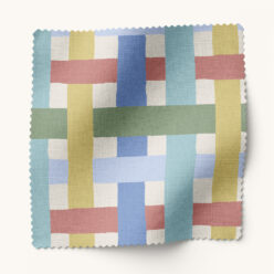 Gray Benko Fabric Collection - Weave Me Alone - Colorway: Multi Color - Swatch