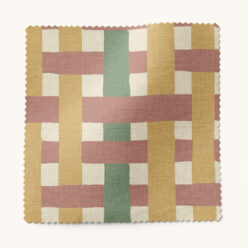 Gray Benko Fabric Collection - Weave Me Alone - Colorway: Mustard - Swatch