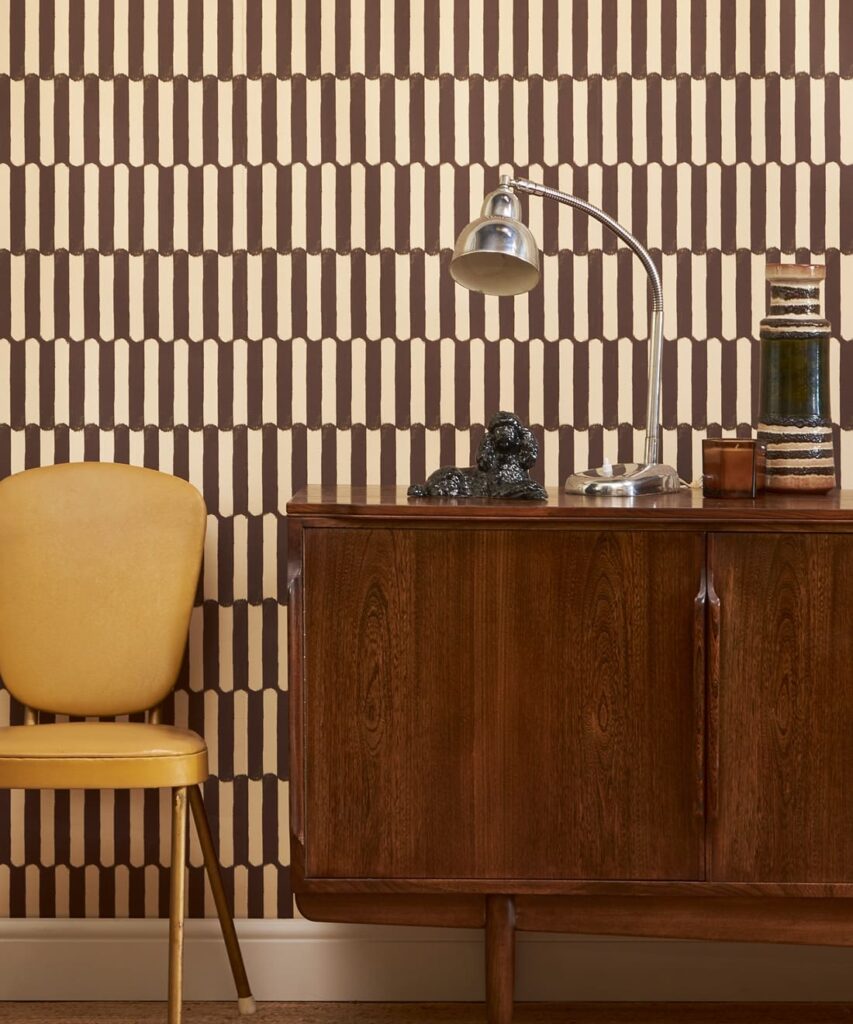 Glaze Wallpaper - Colorway: Umber - Poodle & Blonde Collection - Inistu